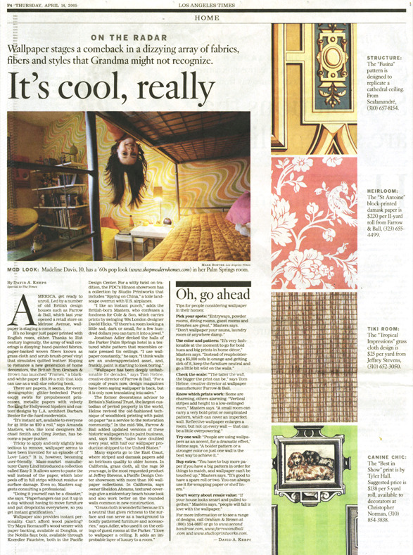 Los Angeles Times Thursday April 14